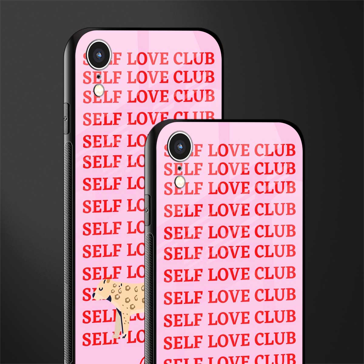 self love club glass case for iphone xr image-2