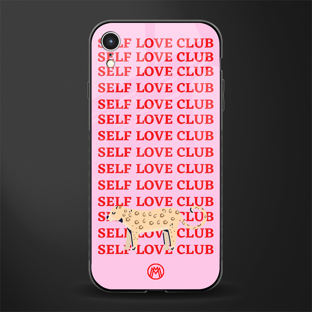 self love club glass case for iphone xr image