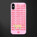 self love club glass case for iphone x image