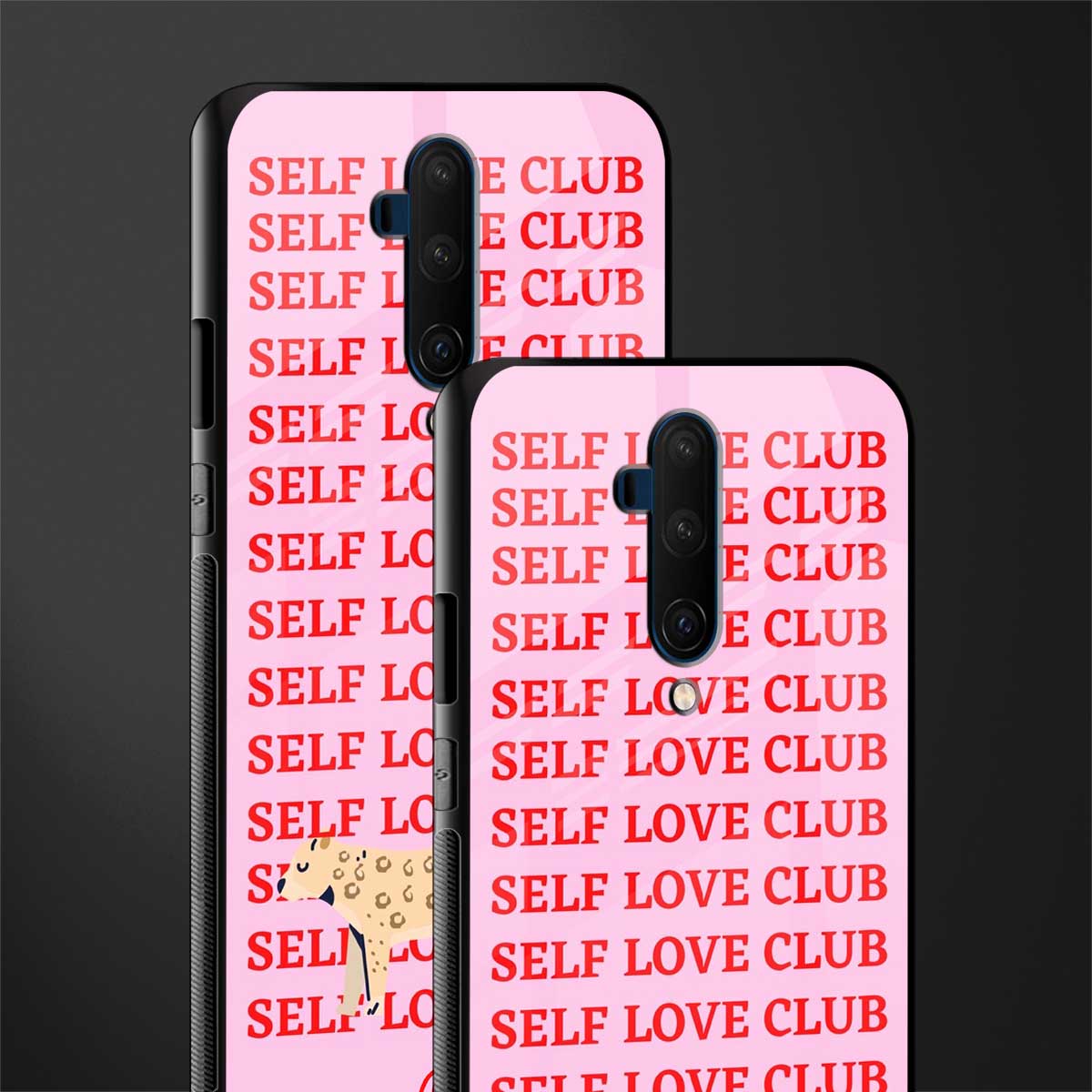 self love club glass case for oneplus 7t pro image-2