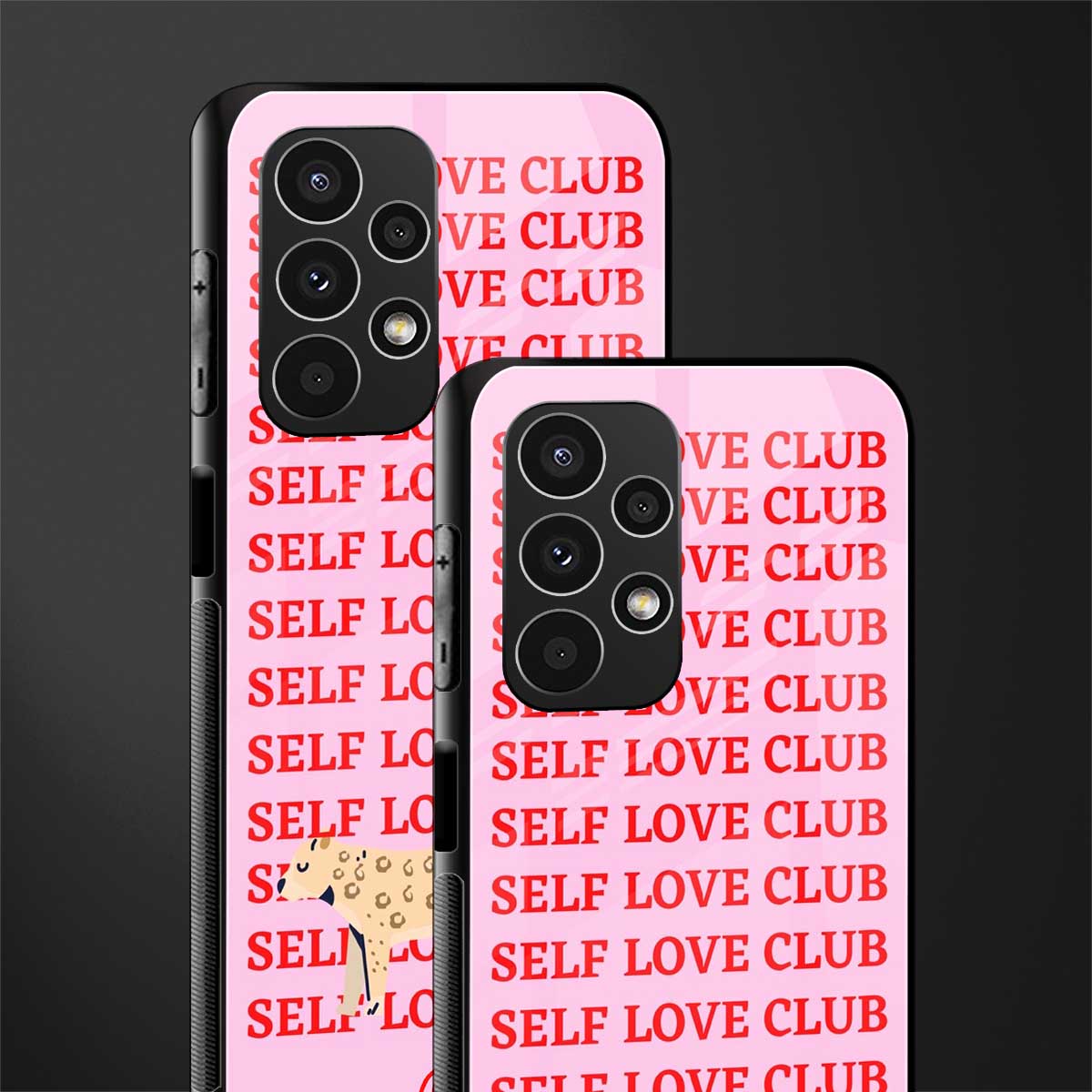 self love club back phone cover | glass case for samsung galaxy a13 4g