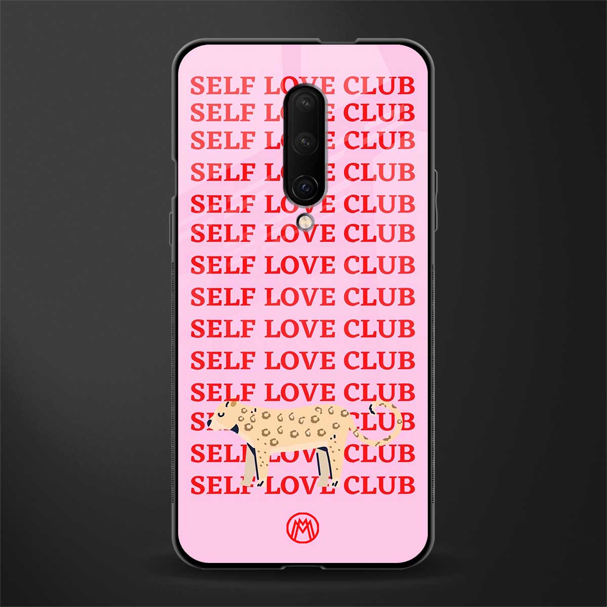 self love club glass case for oneplus 7 pro image