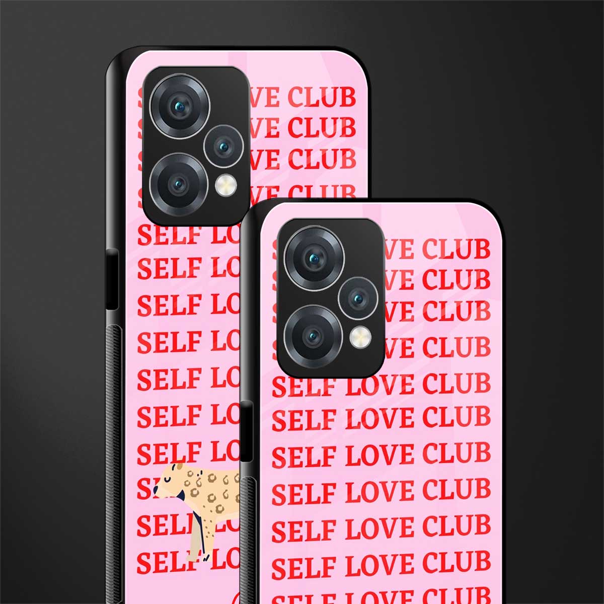 self love club back phone cover | glass case for oneplus nord ce 2 lite 5g