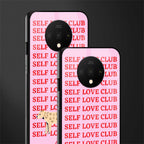 self love club glass case for oneplus 7t image-2