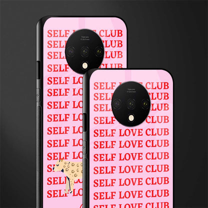 self love club glass case for oneplus 7t image-2