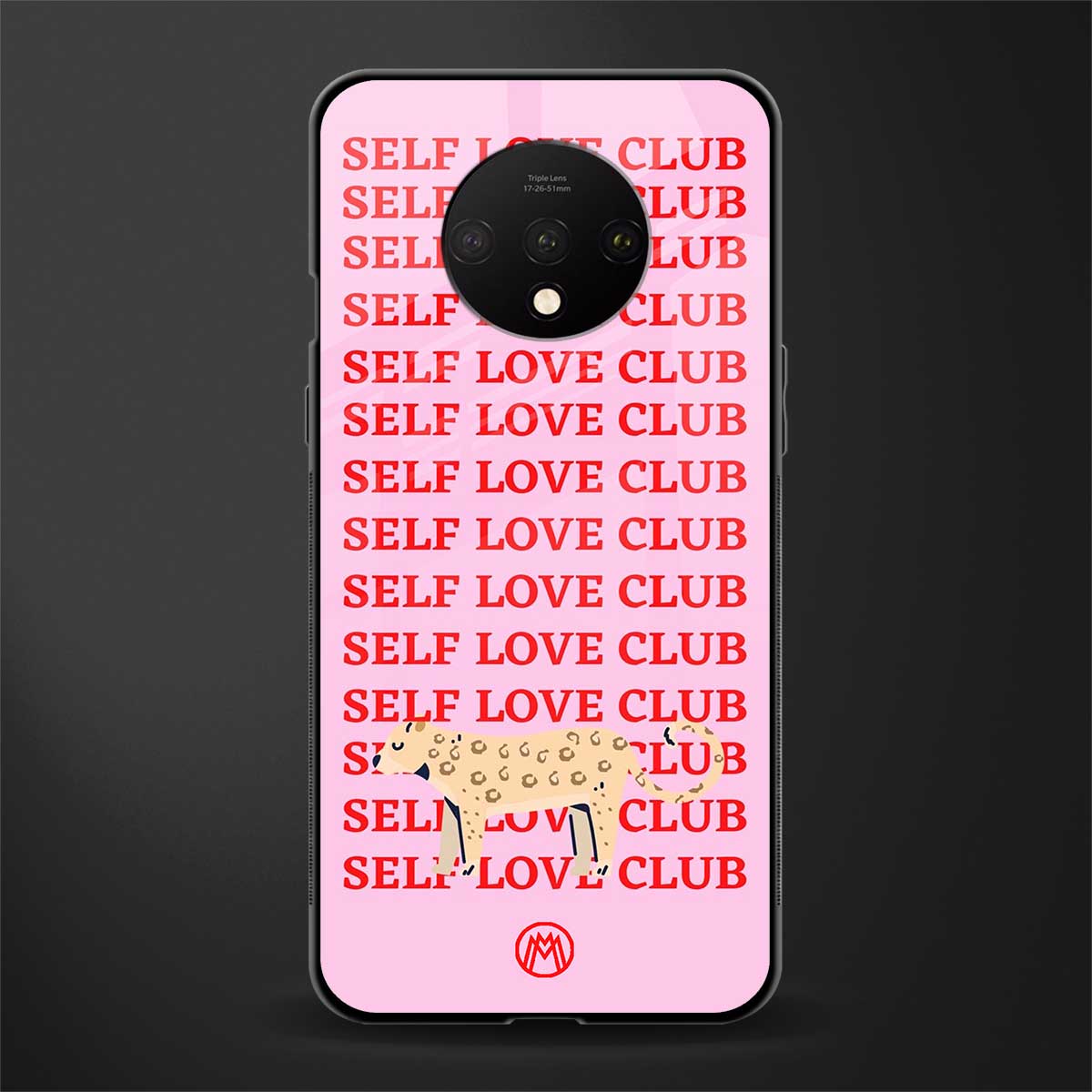 self love club glass case for oneplus 7t image