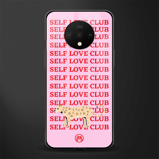 self love club glass case for oneplus 7t image