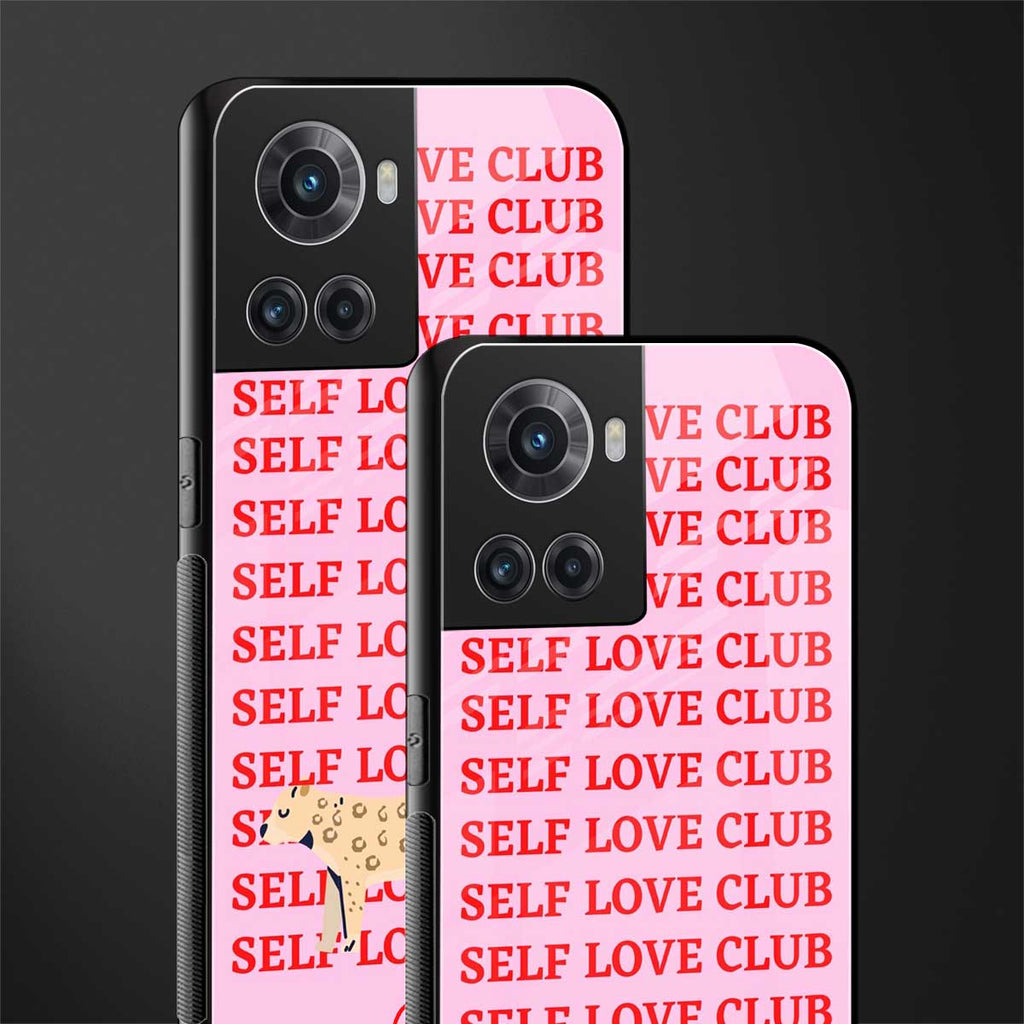 self love club back phone cover | glass case for oneplus 10r 5g