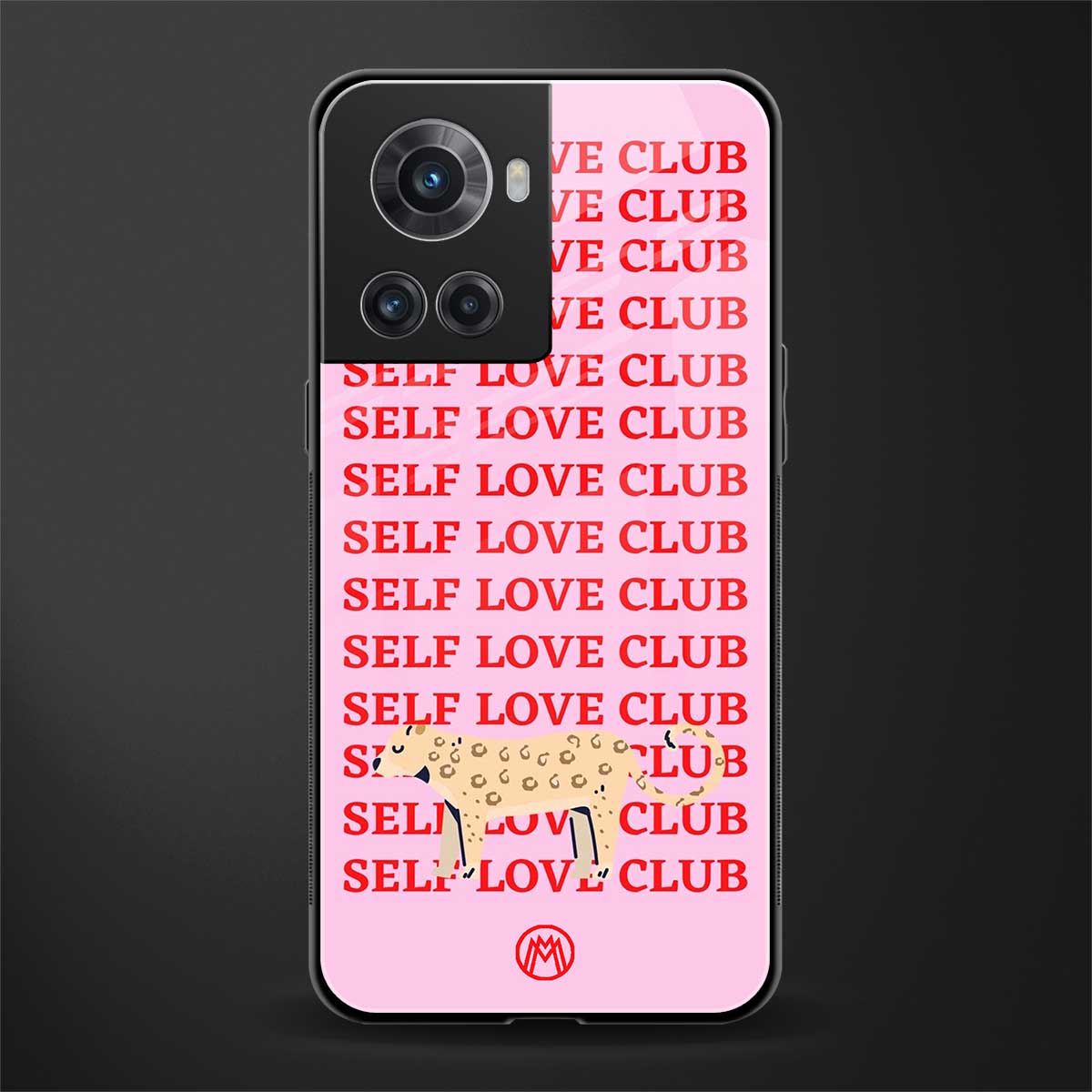 self love club back phone cover | glass case for oneplus 10r 5g
