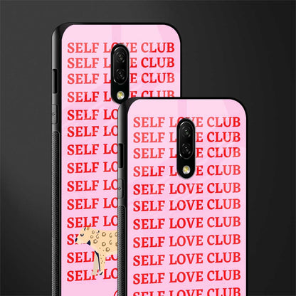 self love club glass case for oneplus 7 image-2