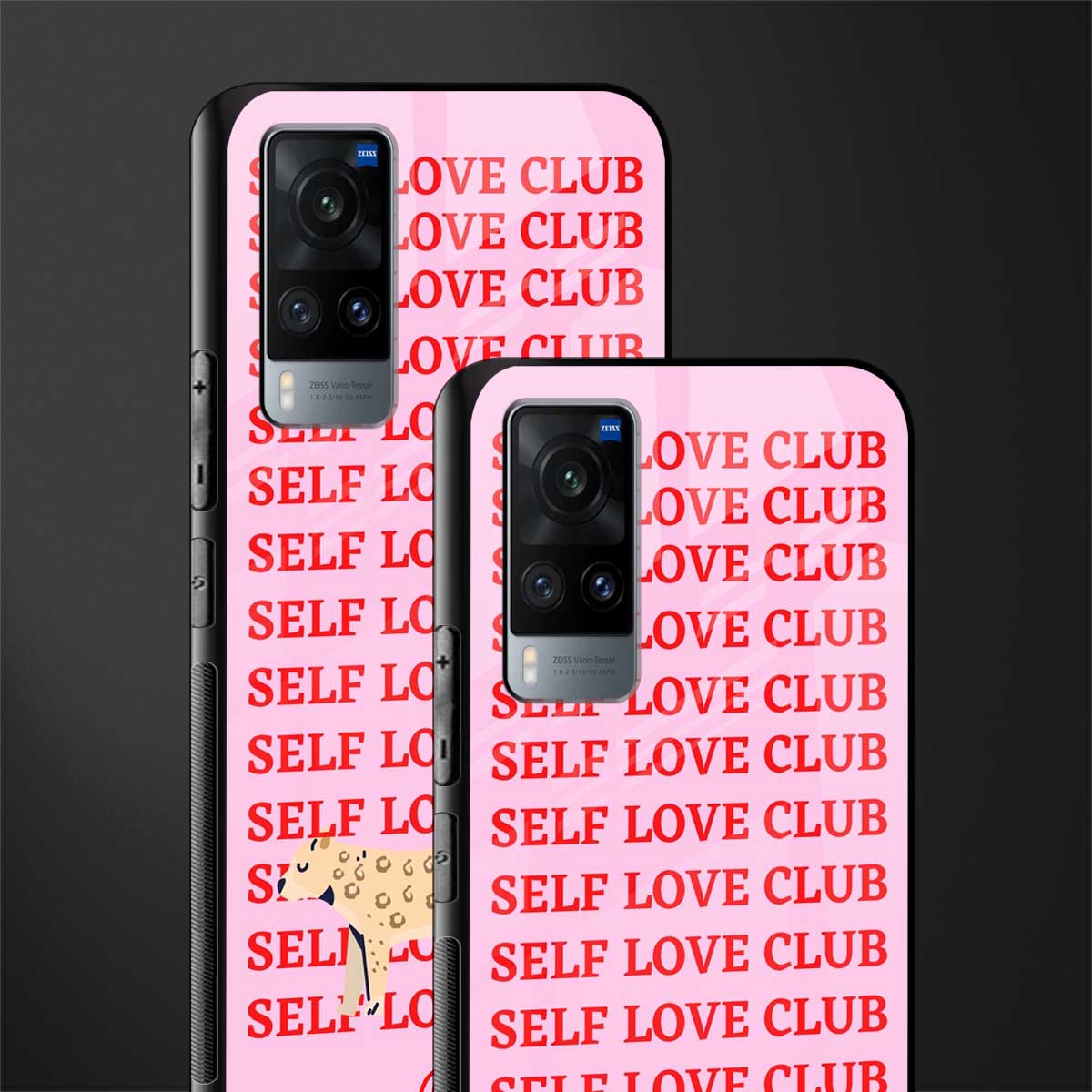 self love club glass case for vivo x60 image-2
