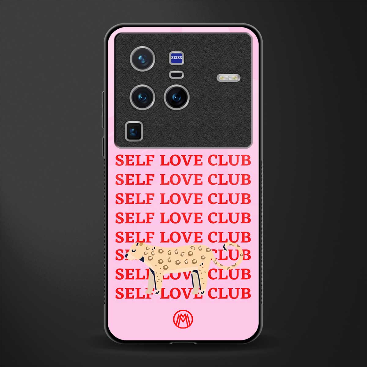 self love club glass case for vivo x80 pro 5g image
