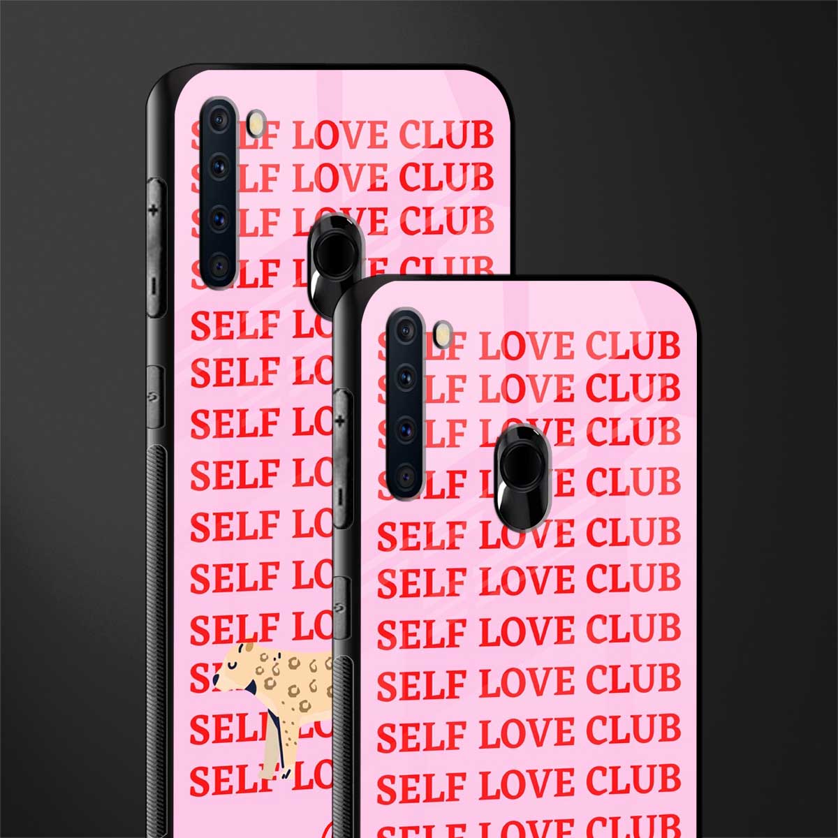self love club glass case for samsung a21 image-2