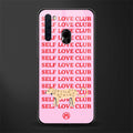 self love club glass case for samsung a21 image