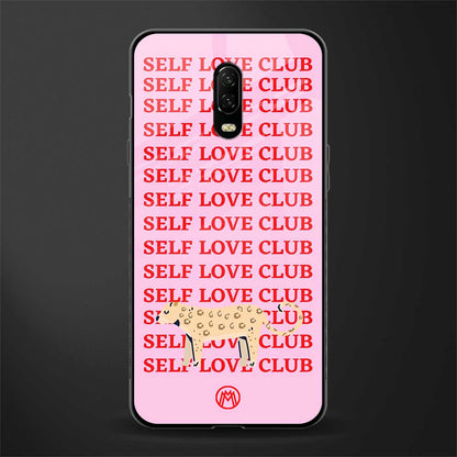 self love club glass case for oneplus 6t image