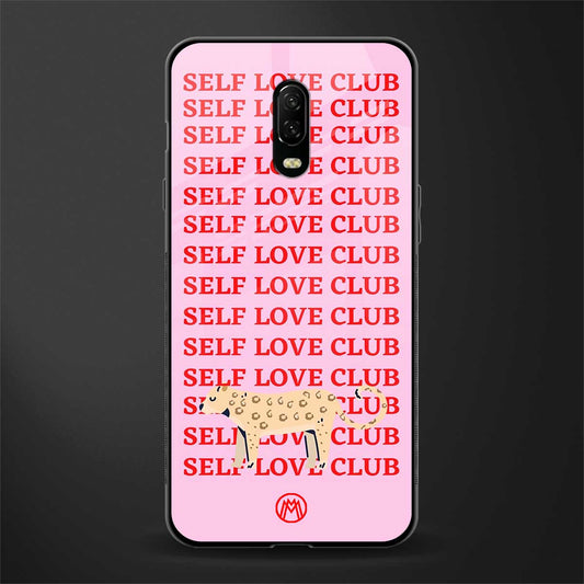 self love club glass case for oneplus 6t image