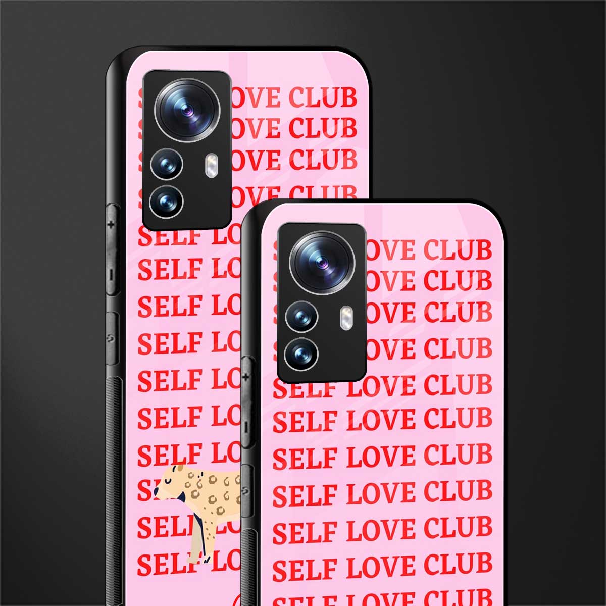 self love club back phone cover | glass case for xiaomi 12 pro