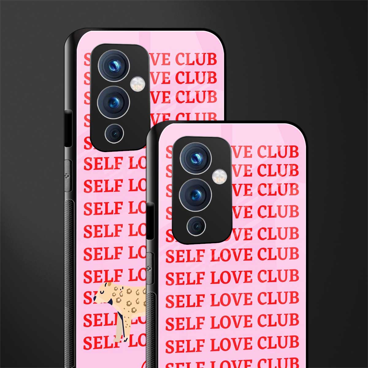 self love club back phone cover | glass case for oneplus 9