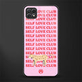 self love club back phone cover | glass case for samsung galaxy f42