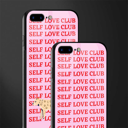 self love club glass case for iphone 8 plus image-2