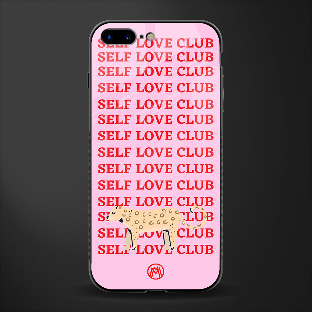 self love club glass case for iphone 7 plus image