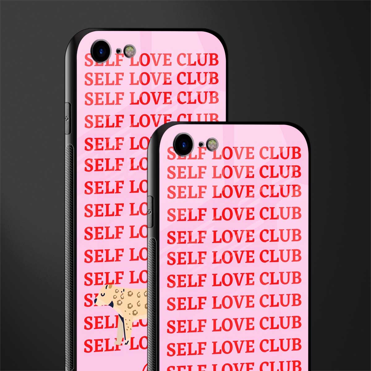 self love club glass case for iphone se 2020 image-2
