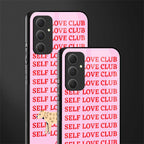 self love club back phone cover | glass case for samsung galaxy a54 5g