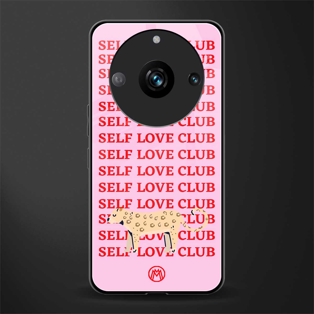 self love club back phone cover | glass case for realme 11 pro 5g