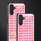 self love club back phone cover | glass case for samsun galaxy a24 4g