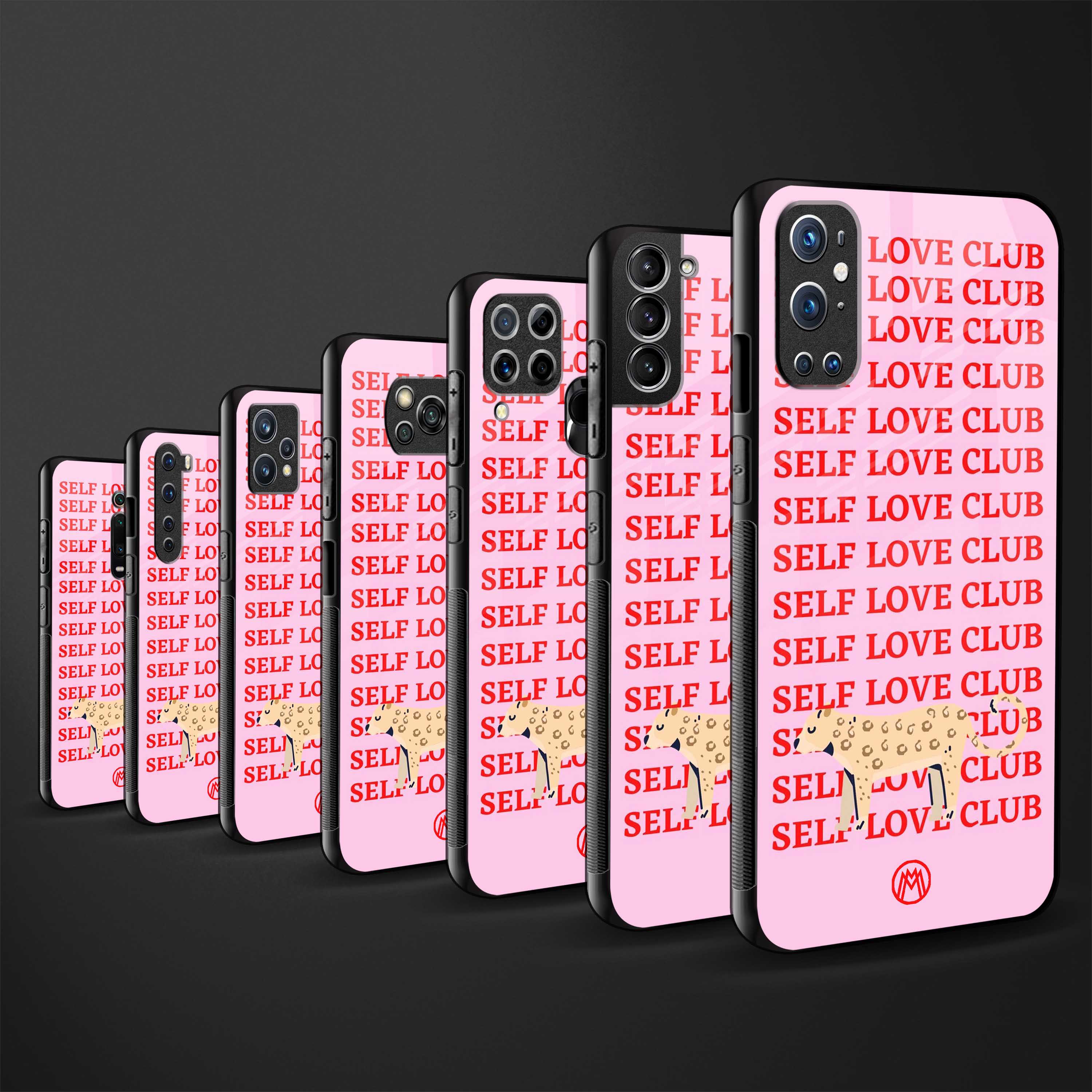 self love club back phone cover | glass case for redmi note 11 pro plus 4g/5g