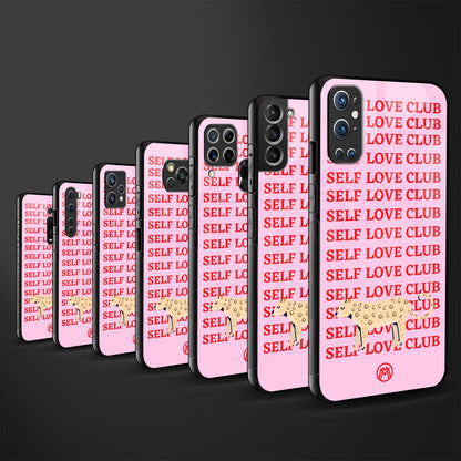 self love club back phone cover | glass case for vivo y22
