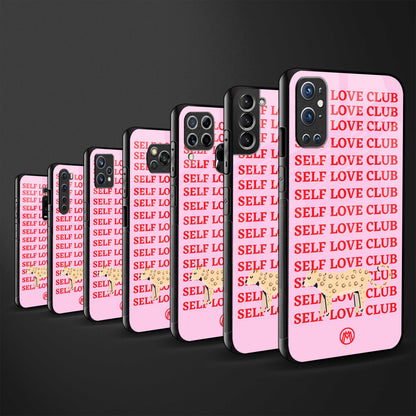 self love club back phone cover | glass case for vivo v25-5g