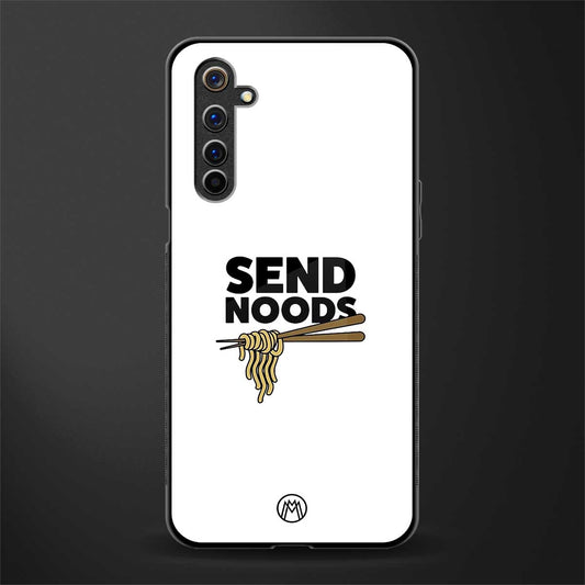 send noods glass case for realme 6i image