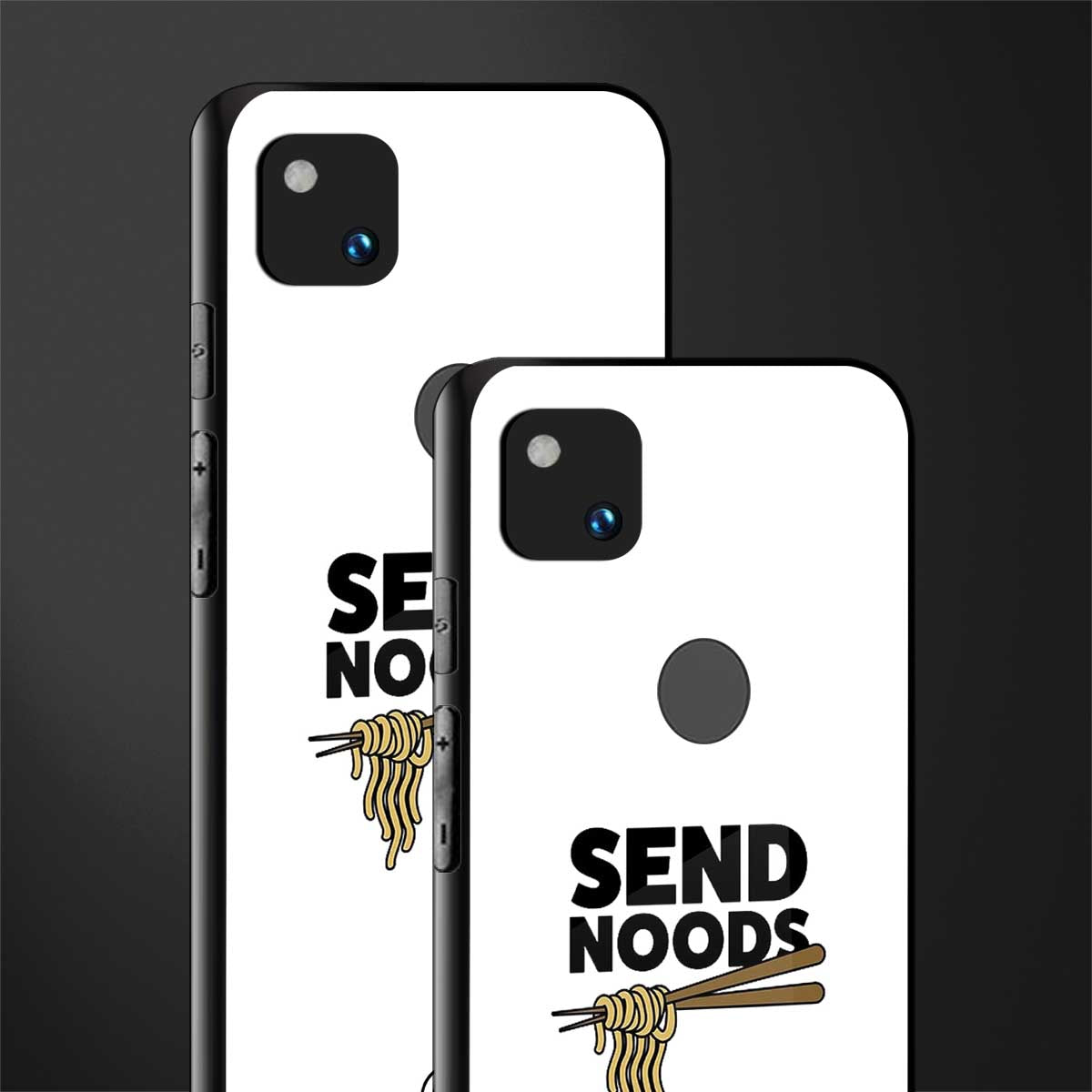 send noods back phone cover | glass case for google pixel 4a 4g