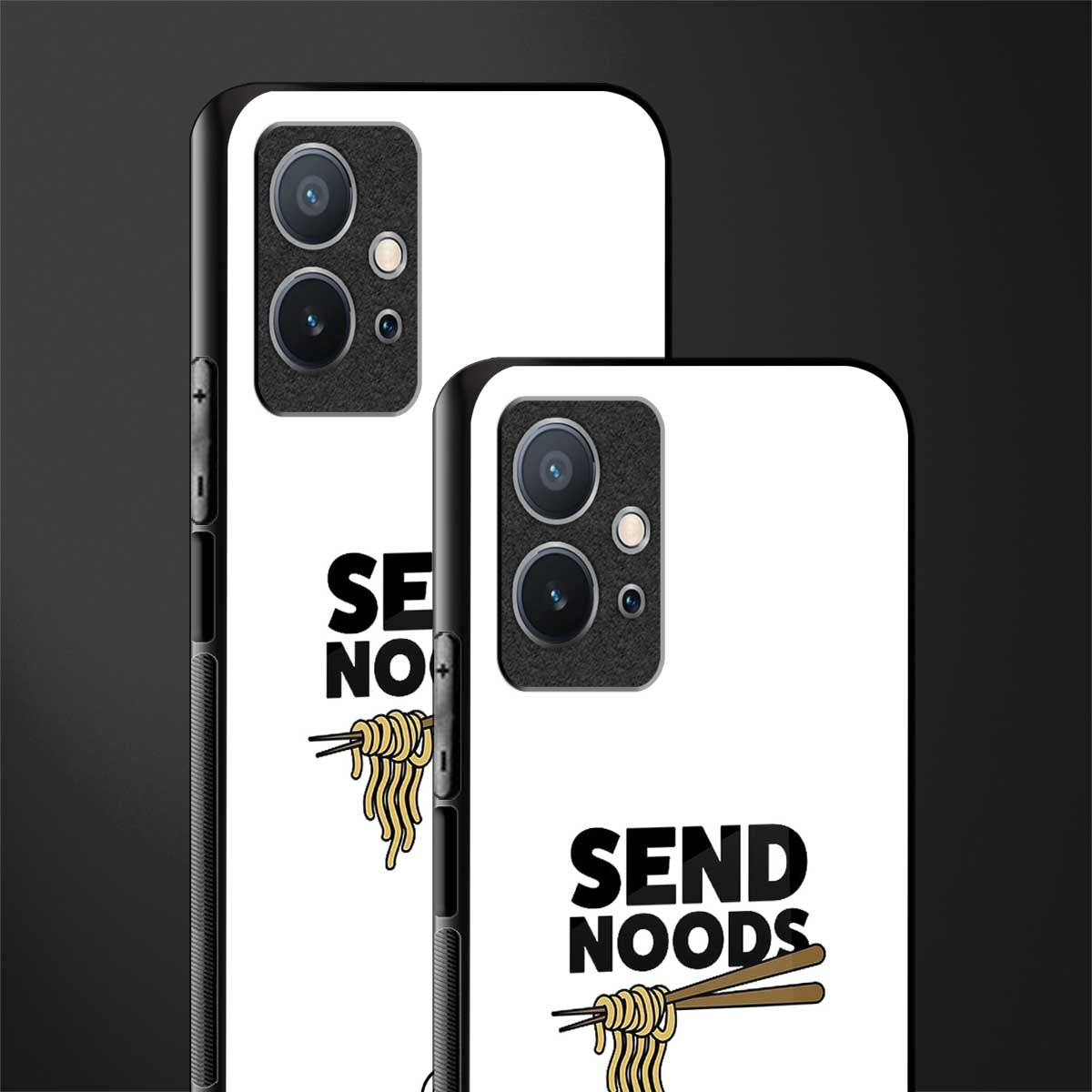 send noods glass case for vivo y75 5g image-2