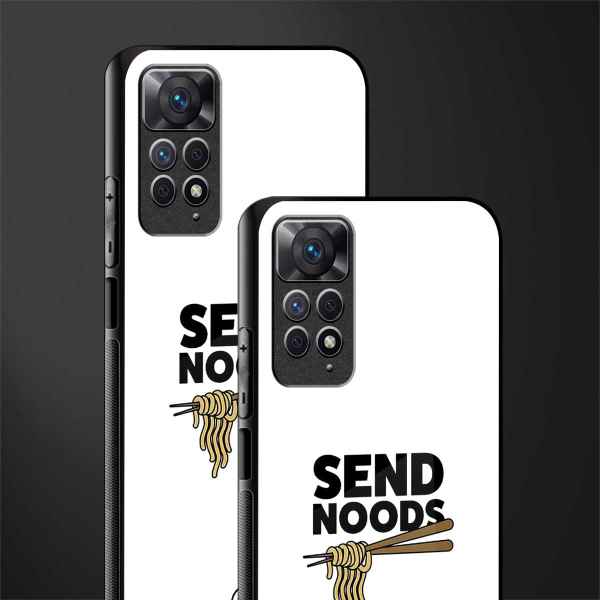 send noods glass case for redmi note 11s image-2