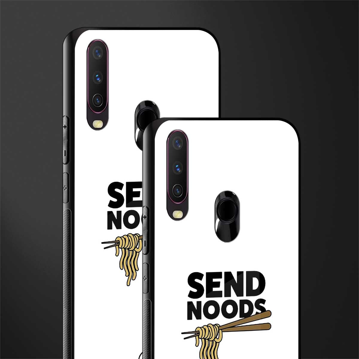 send noods glass case for vivo y15 image-2