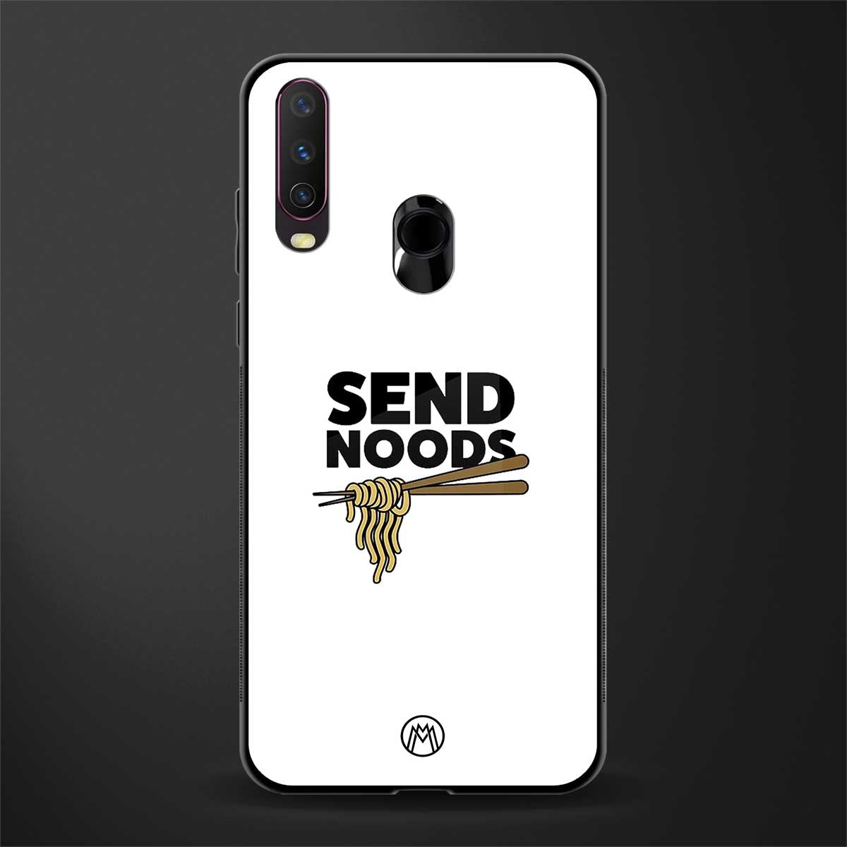 send noods glass case for vivo y12 image