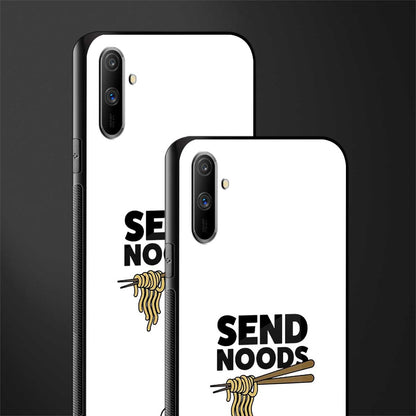 send noods glass case for realme c3 image-2