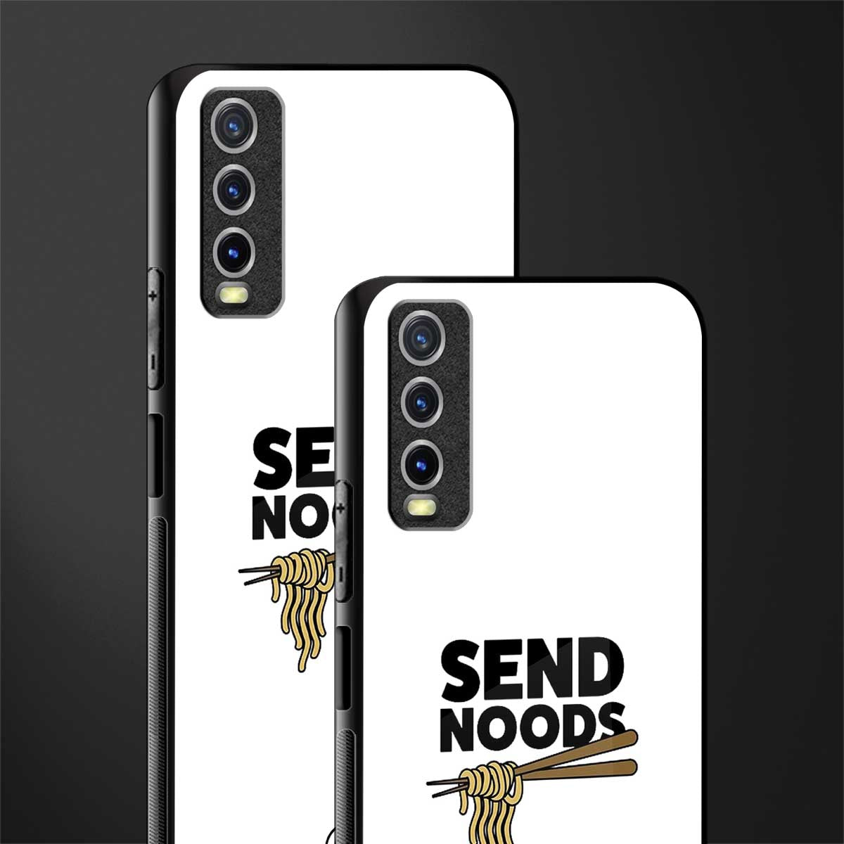 send noods glass case for vivo y20svivo y20avivo y20g image-2