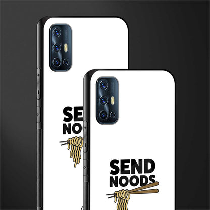 send noods glass case for vivo v17 image-2