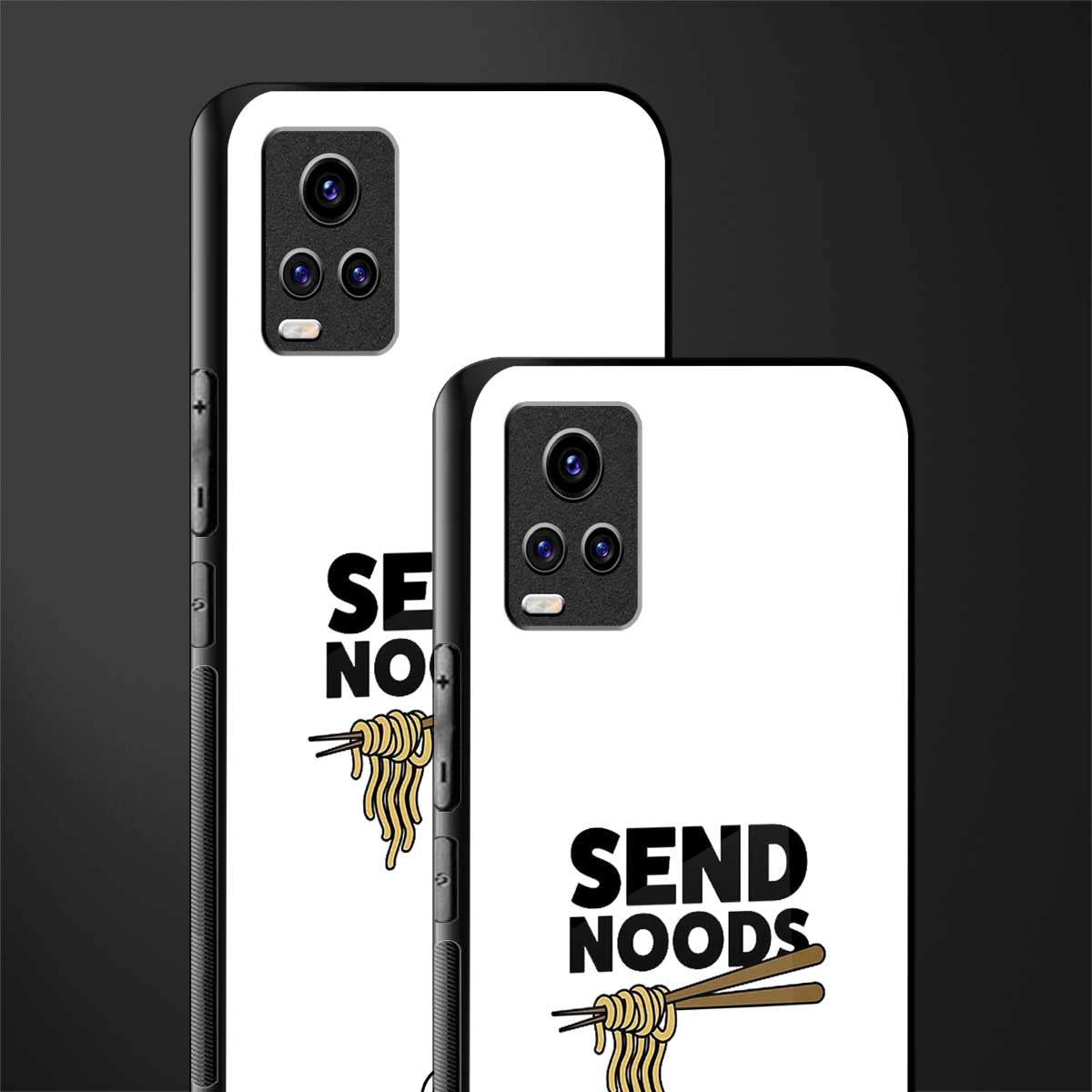 send noods glass case for vivo v20 image-2