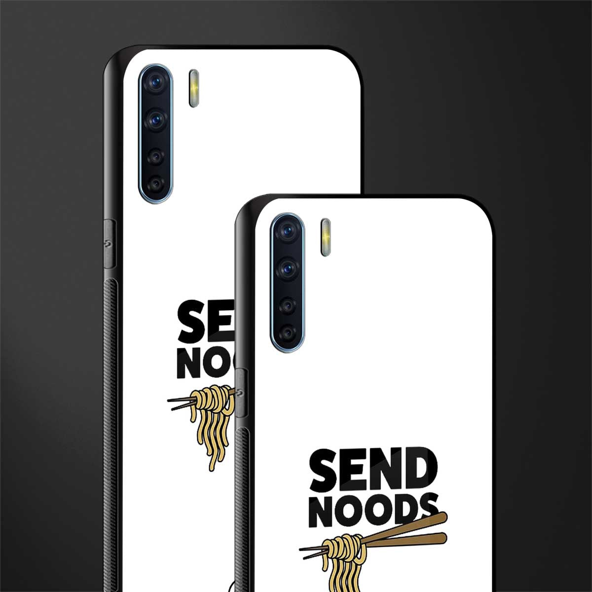 send noods glass case for oppo f15 image-2