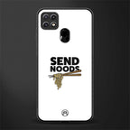 send noods glass case for oppo a15 image