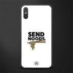 send noods glass case for redmi 9i image