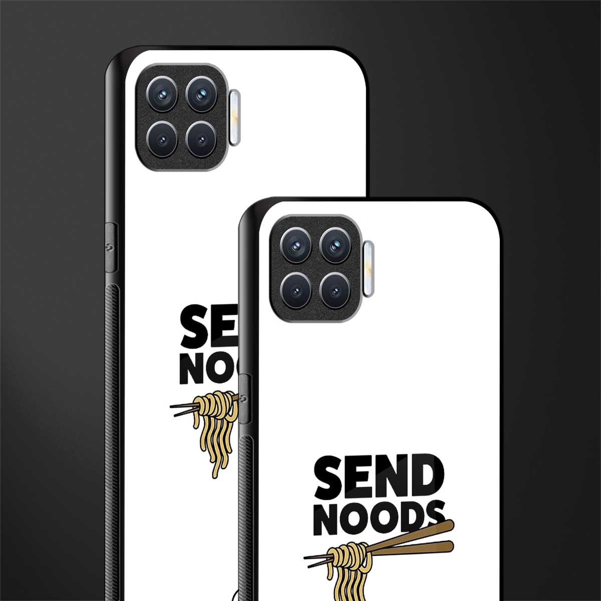 send noods glass case for oppo f17 image-2