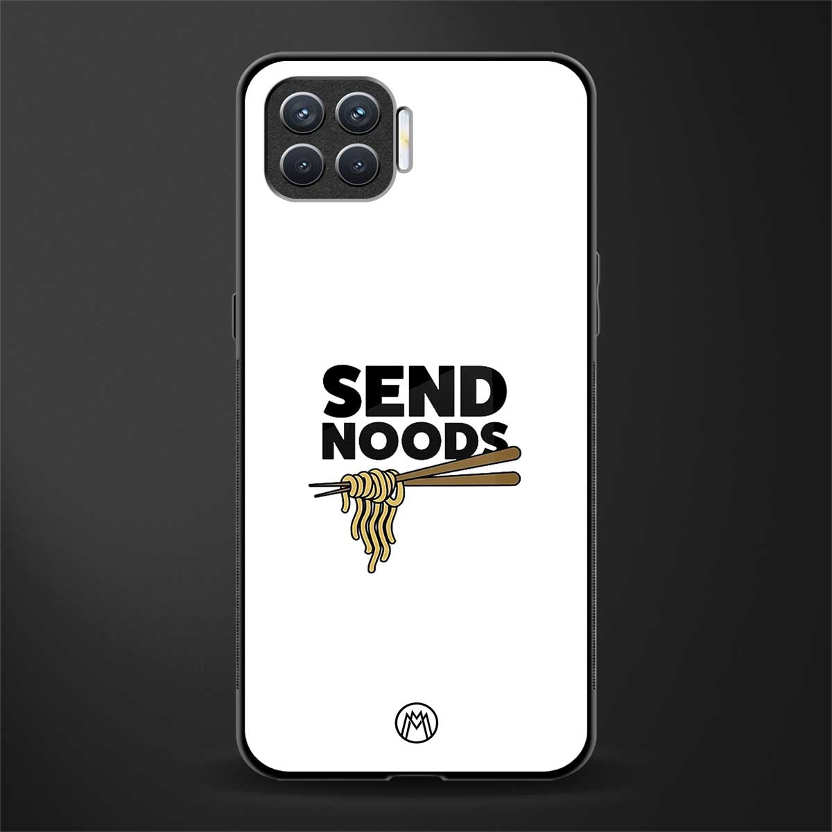 send noods glass case for oppo f17 image