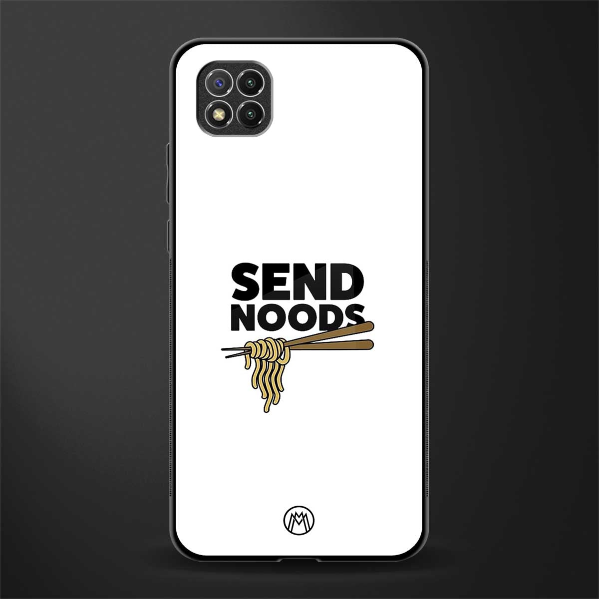 send noods glass case for poco c3 image