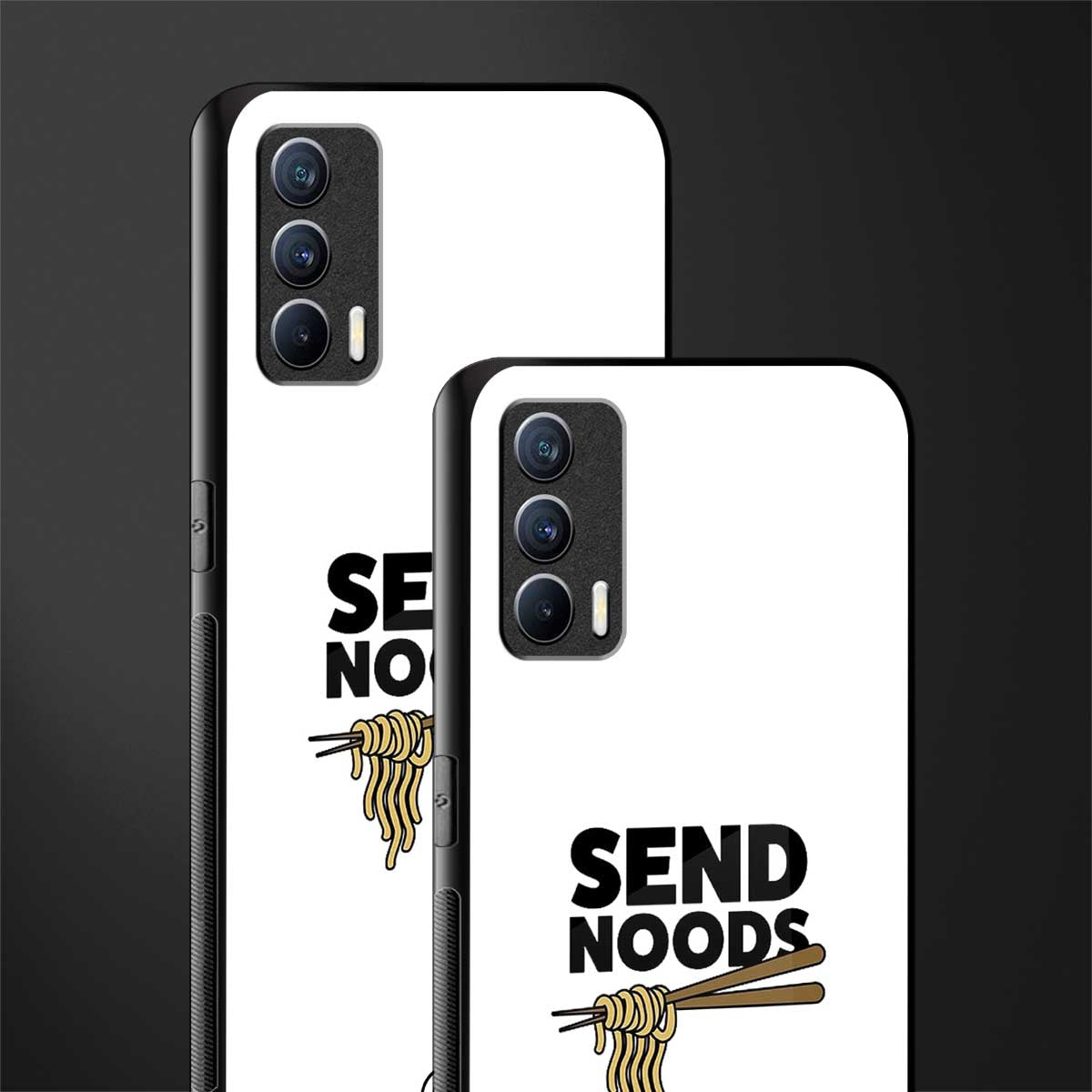 send noods glass case for realme x7 image-2