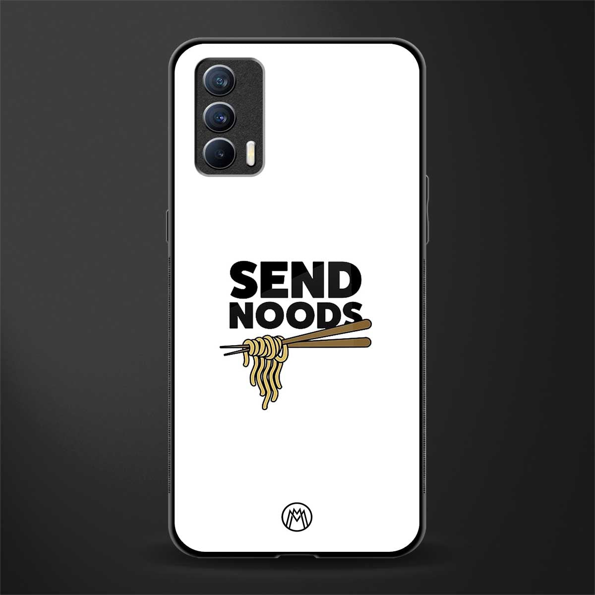 send noods glass case for realme x7 image